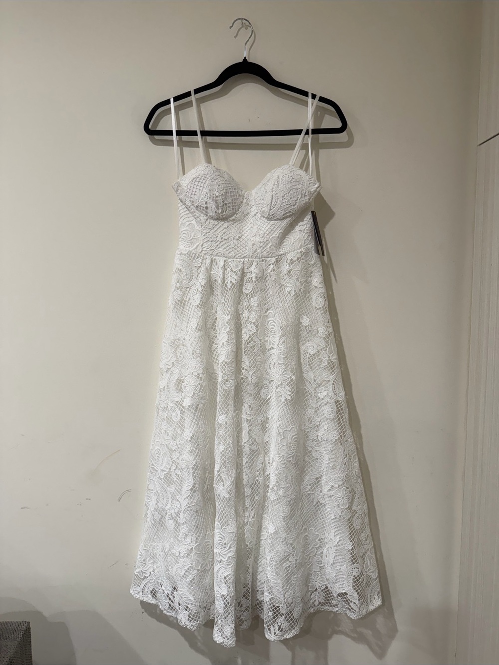 Seni & Cade Strapless White Lace Dress Size XS NWT